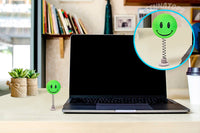 ..HappyBalls Happy Smiley Face Car Antenna Topper / Auto Dashboard Accessory (Green)
