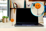 ..HappyBalls Happy Smiley Face Car Antenna Topper / Auto Dashboard Accessory (Orange)