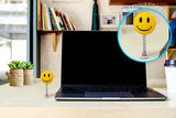 ...HappyBalls Happy Smiley Face Car Antenna Topper / Auto Dashboard Buddy (Yellow)