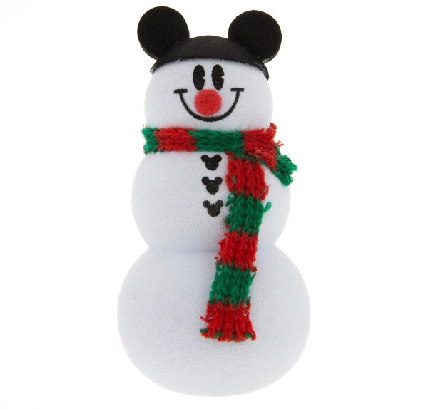 *Retired Style* Mickey Snowman w/ Christmas Scarf Car Antenna Topper / Auto Dashboard Accessory (Full Body)