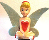 *Last One* Rare Disney Tinkerbell w/ RED Top Car Antenna Topper / Dashboard Accessory