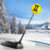 HappyBalls Birth Sign - Gemini Car Antenna Topper / Mirror Dangler / Auto Dashboard Accessory