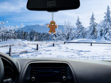Tenna Tops Gingerbread Car Antenna Topper / Mirror Dangler / Cute Dashboard Accessory