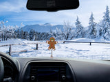 Tenna Tops Gingerbread Car Antenna Topper / Mirror Dangler / Cute Dashboard Accessory