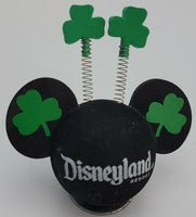 *Rare* Mickey Irish Happy St. Patrick's Day w/ Clover Springs Antenna Topper / Dashboard Buddy (Disneyland Resort)