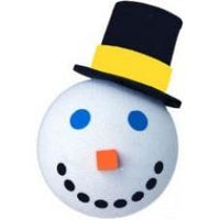 Jack in the Box Snowman Car Antenna Topper