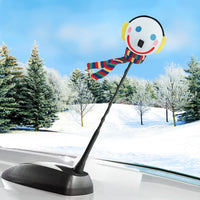 Jack in the Box Winter Scarf & Ear Muffs Antenna Topper / Dashboard Buddy (Auto Accessory)