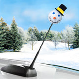 Jack in the Box Snowman Car Antenna Topper