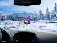 Coolballs Cool Jester Car Antenna Topper / Mirror Dangler / Auto Dashboard Buddy