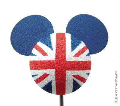 *Last One* Mickey United Kingdom UK Flag Car Antenna Topper / Auto Das ...