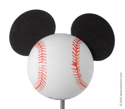 *Last one* Disney Store Mickey Baseball Car Antenna Topper