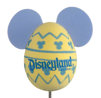 Mickey Mouse Easter Egg Car Antenna Topper / Auto Dashboard Accessory (Blue) (Disneyland Resort)