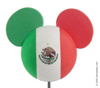 Disney Mickey Country Flag of Mexico Car Antenna Topper / Desktop Bobble Buddy