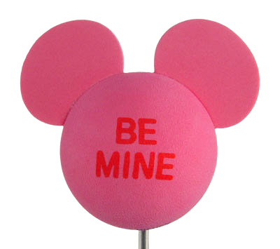 Mickey Pink "Be Mine" Car Antenna Topper / Cute Dashboard Accessory