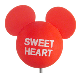 Mickey Red "Sweet Heart" Car Antenna Topper / Cute Dashboard Accessory