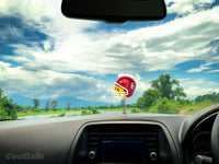 Oklahoma Sooners Car Antenna Topper / Auto Dashboard Accessory (College Football) (Yellow Face)