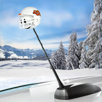 Oklahoma State Cowboys Car Antenna Topper / Auto Dashboard Buddy (White Smiley)(College Football)