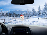 Tenna Tops Jolly Santa Claus Car Antenna Topper / Auto Mirror Dangler / Dashboard Accessory