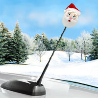 Tenna Tops Jolly Santa Claus Car Antenna Topper / Auto Mirror Dangler / Dashboard Accessory