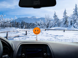 ..HappyBalls Happy Smiley Face Car Antenna Topper / Auto Dashboard Accessory (Orange)