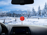 ..HappyBalls Happy Smiley Face Car Antenna Topper / Auto Dashboard Accessory (Red)