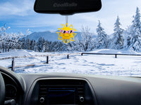 Coolballs California Sunshine Car Antenna Topper / Mirror Dangler / Cute Dashboard Accessory (Pink Shades)