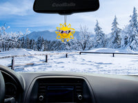 Coolballs California Sunshine Car Antenna Topper / Mirror Dangler / Auto Dashboard Accessory (Purple Shades)