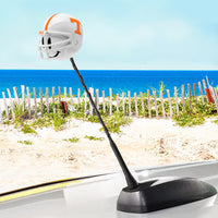 Tennessee Volunteers Car Antenna Topper / Auto Dashboard Buddy (White Smiley)(College Football)