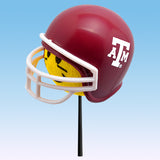 Texas A&M Aggies Football Car Antenna Topper / Mirror Dangler / Dashboard Buddy (Auto Accessory) (Yellow Smiley)