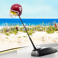 Texas A&M Aggies Football Car Antenna Topper / Mirror Dangler / Dashboard Buddy (Auto Accessory) (Yellow Smiley)