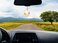 Texas Longhorns Football Car Antenna Topper / Mirror Dangler / Dashboard Buddy (Auto Accessory) (Yellow Smiley)