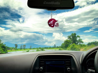 Virginia Tech Hokies Car Antenna Topper / Auto Dashboard Buddy (White Smiley)(College Football)