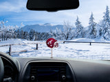 Virginia Tech Hokies Car Antenna Topper / Auto Dashboard Buddy (White Smiley)(College Football)