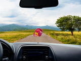 Virginia Tech Hokies Car Antenna Topper / Auto Dashboard Buddy (College Football) (Yellow Smiley)