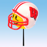 Wisconsin Badgers Car Antenna Topper / Auto Dashboard Accessory (Yellow Smiley) (College Football)