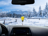 Coolballs "Bright One" Yellow Light Bulb Car Antenna Topper / Auto Dashboard Buddy